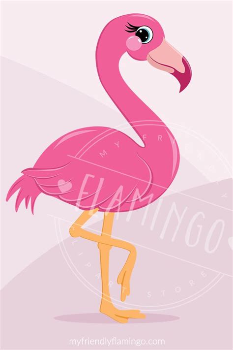 Cute Flamingo Clipart Gertyparent