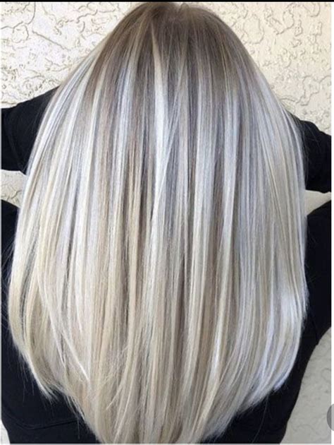 Pin By Amy Lorenze On Hair Color Silver Hair Color Silver Blonde Hair Blending Gray Hair