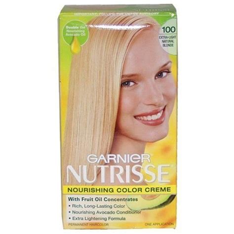 Garnier Nutrisse Nourishing Color Creme Extra Light Natural Blonde 100 1 Ea Pack Of 3