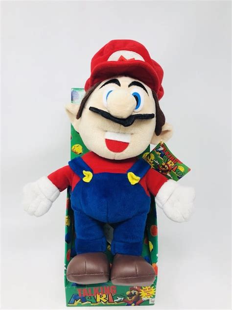 New Talking Mario Plush Nintendo Mario Brothers Rare Tested Etsy