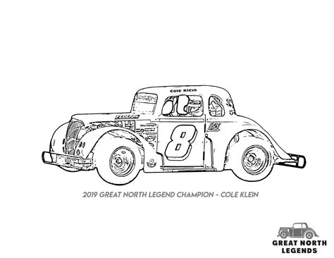Dirt Sprint Car Coloring Pages