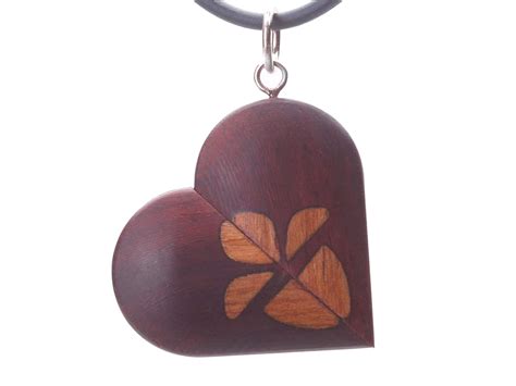 Wood Locket With Pictures Illusionist Locket Handmade Wooden Heart