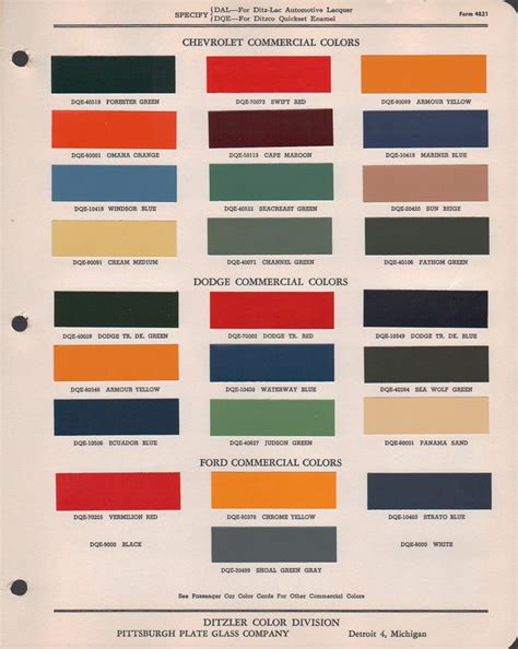 1948 Ford Truck Paint Colors