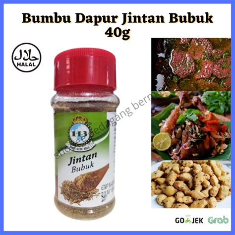 Jual 113 Jintan Bubuk 40g Bumbu Dapur Penyedap Rasa Rempah Rempah Bumbu Masak Jinten