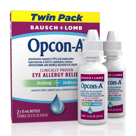 Opcon-A® Eye Allergy Relief Drops–Antihistamine and Redness Reliever