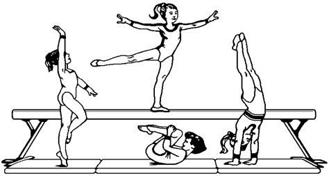Gymnastics Coloring Pages Printable And Easy To Color Print Color Craft