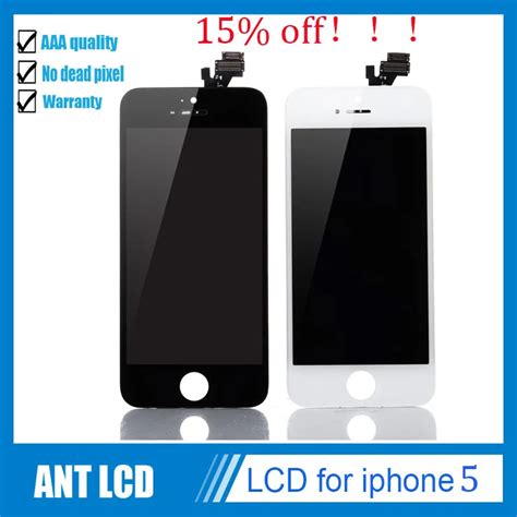50pcs AAA Quality LCD For IPhone 5G With Full Assemble With Frame LCD