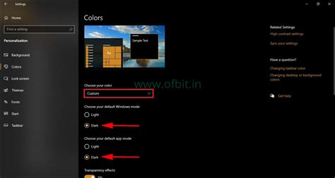 How To Enable Dark Mode In Windows 10 Step By Step Ofbit