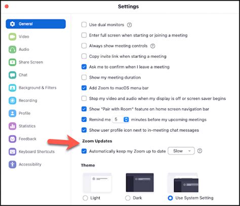 Zoom Automatic Updates