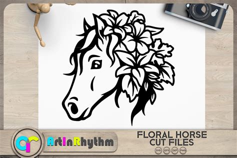 Floral Horse Svg Floral Animal Svg Graphic By Artinrhythm · Creative