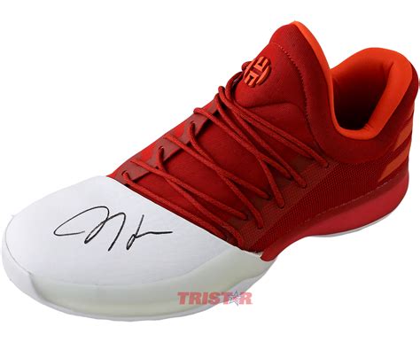 James Harden Autographed Adidas Vol 1 Red Signature Shoe