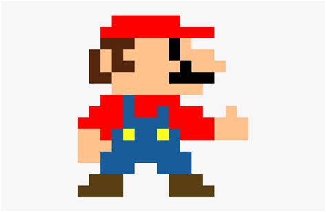 Mario Pixel Art HD Png Download Transparent Png Image PNGitem