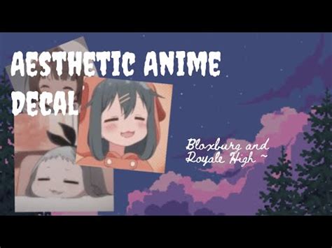 Aesthetic anime icon decals/decal id (for your royale high. ROBLOX || Bloxburg x Royale High ~ Aesthetic My Hero Ac... | Doovi