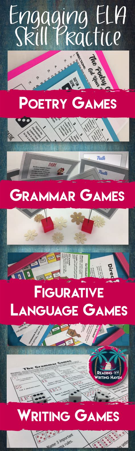 Engaging English Language Arts Ela Game Bundle Classroom Games High