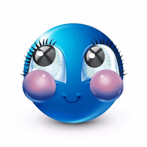 Blue Emoji Sticker Blue Emoji Discover Share GIFs