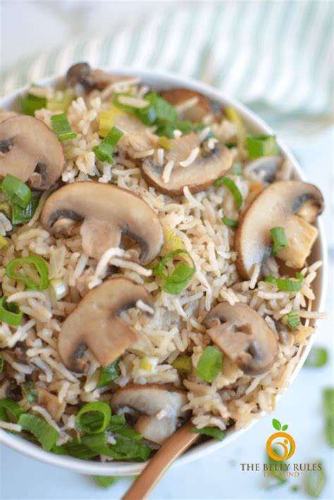 Instant Pot Mushroom Rice Pilaf Recipe Thebellyrulesthemind