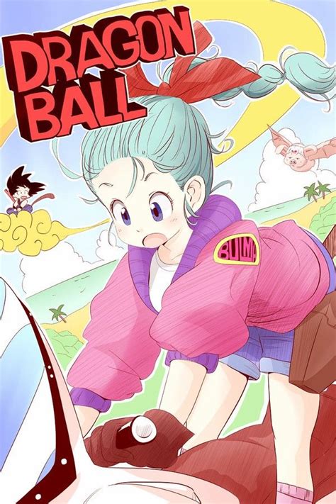 Bulma Goku And Oolong Cartoon Art Prints Anime Dragon Ball