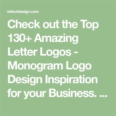 Check Out The Top 130 Amazing Letter Logos Monogram Logo Design