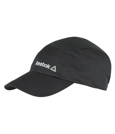 Reebok Black Plain Polyester Caps Buy Online Rs Snapdeal