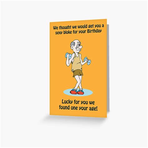 Old Man Funny Birthday Card Greeting Card For Sale By Andynicholas