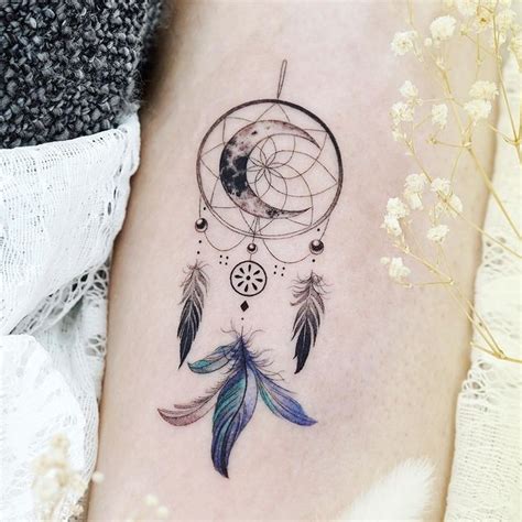 Tatuaje Atrapasueños Lunar Por Tattooist Dal Tatuajes Para Mujeres Ideas De Tatuaje