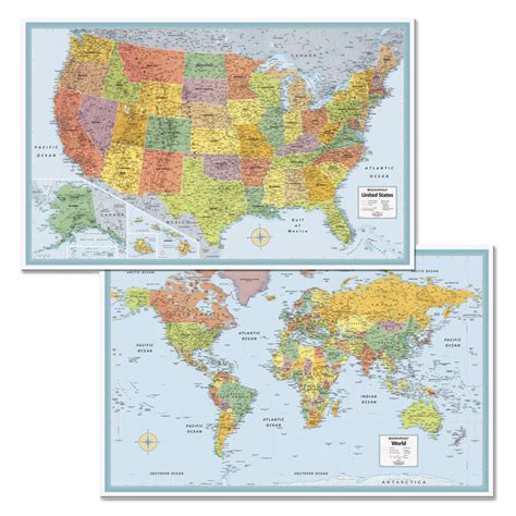 Rand Mcnally World Map M Series Topographic Map Of Usa With States