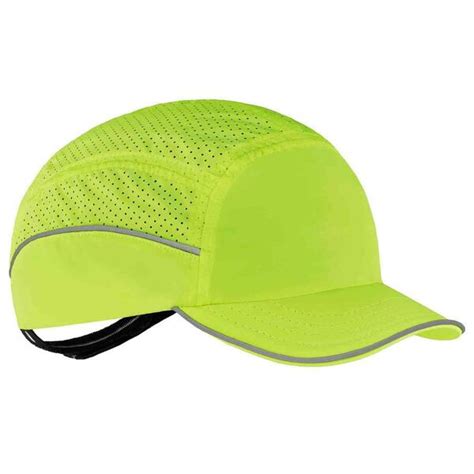 Ergodyne Skullerz Short Brim Lime Lightweight Bump Cap Hat 8955 The