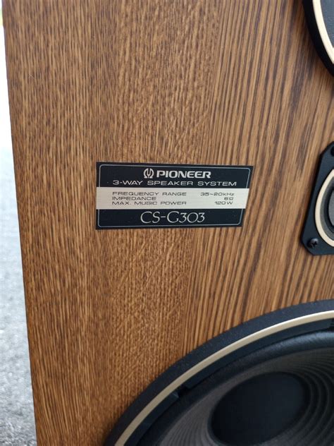 Vintage Pioneer Cs G303 3 Way Hi Fi Stereo Speakers Pair Excellent