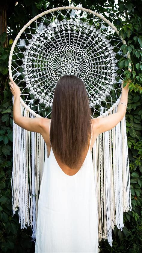 Crochet Dreamcatcher Dreamcatcher Wall Hanging Boho Dream Etsy