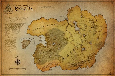 The Lost World Paruda Map By Jocarra On Deviantart