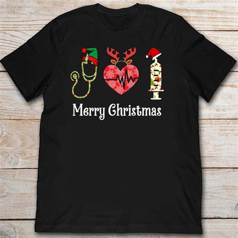 Funny Nurse Merry Christmas Shirt Nurse Christmas Shirt Etsy