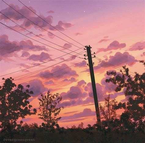 Brittnie On Twitter Sunset Painting Sky Painting Sunset Art