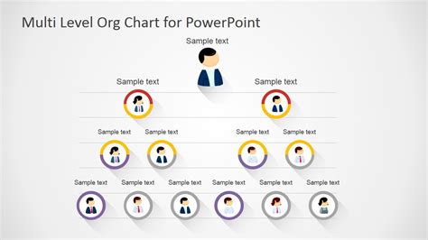 Free Multi Level Org Chart Template For PowerPoint Google Slides