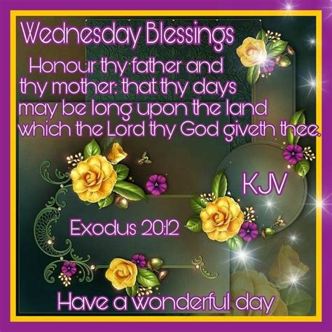 35 Latest Wednesday Blessings Kjv Poppy Bardon Blessings Pictures