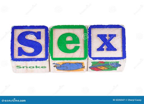 Sex Written In Blocks Stock Image Image Of Educate Girl