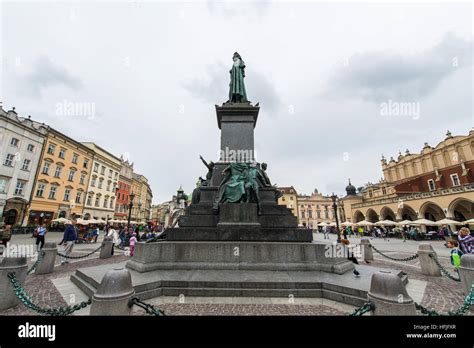 The 13th Century Main Square Of The Old Town Of Kraków Is The