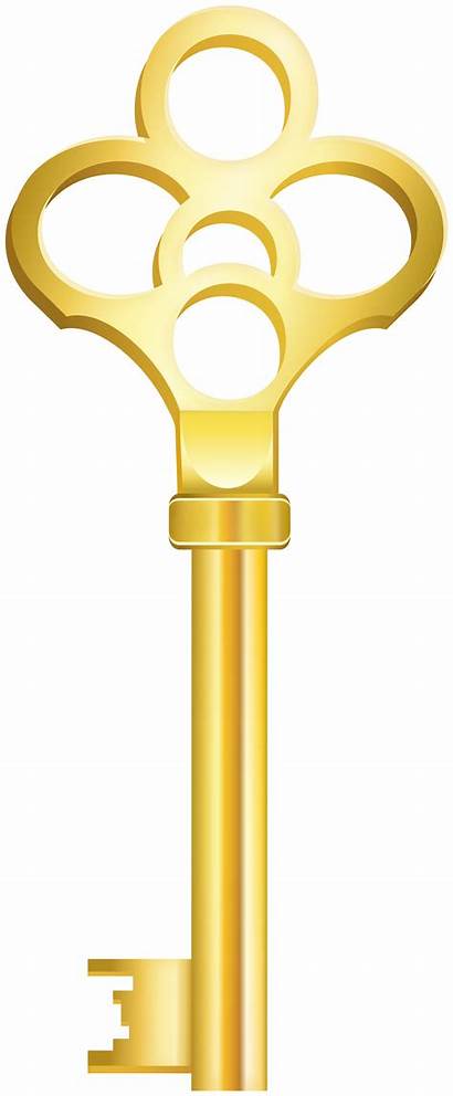 Key Clip Clipart Golden Transparent Elements Decorative