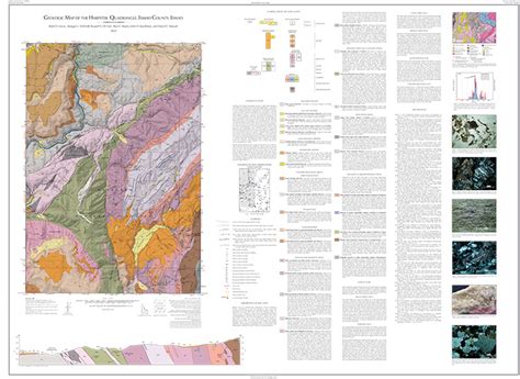 Geologic Map Of The Harpster Quadrangle Idaho County Idaho Idaho