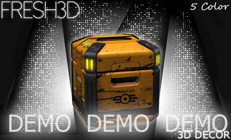 Second Life Marketplace Fresh3d Sci Fi Supply Crate Demo