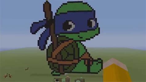 Teenage Mutant Ninja Turtles Tmnt Minecraft Pixel Art Baby Leonardo