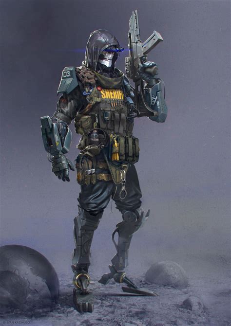 Soldier “r” By Ivan Kashubo Sci Fi Story Character Art Character