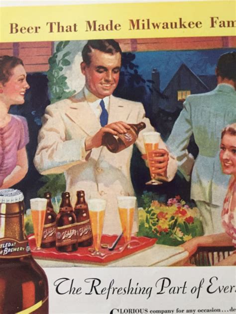Set Of 3 Vintage Beer Ads To Frame Schlitz Beer 1940s Etsy