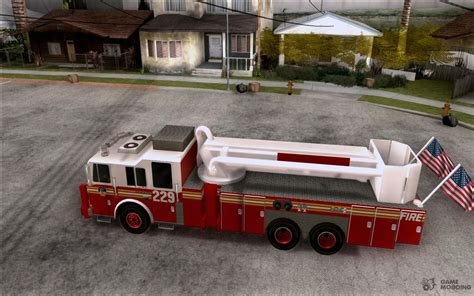 Fdny Seagrave Marauder Ii Tower Ladder For Gta San Andreas