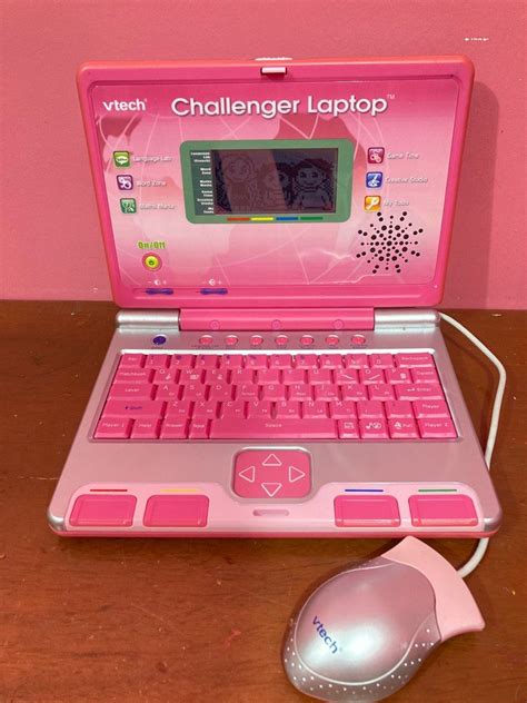 Vtech Challenger Laptop Pink Kids Laptop With Vocabulary Maths