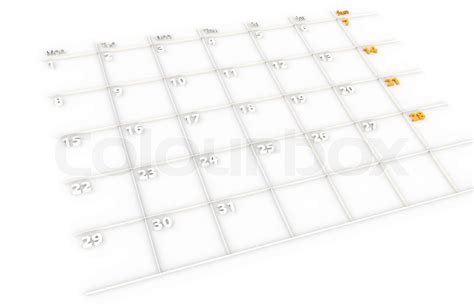 Kalender Stock Bild Colourbox