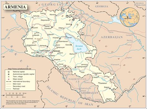 Diese funktion ist in kürze verfügbar. Karte vergrößern Armenien auf Weltkarte