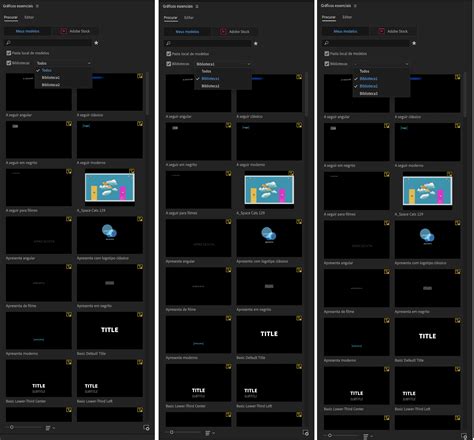 Motion graphics templates allow a motion designer working in after effects to encapsulate a complex after effects project (.aep) into a single file with you can search for motion graphics templates from adobe stock within premiere pro in the following ways: Usar e personalizar modelos de animações no Premiere Pro