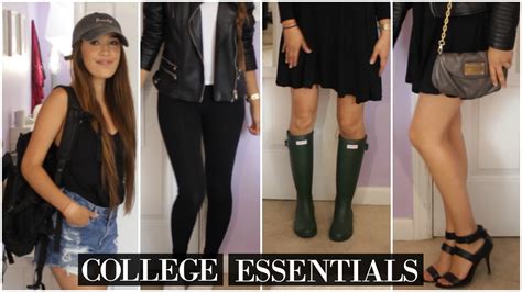College Wardrobe Essentials Youtube