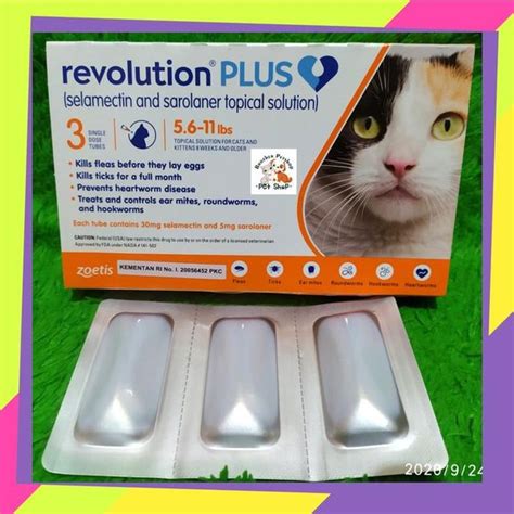 Jual Promo Revolution Cat Plus 2 5 5kg Revolution Cat Adult Obat Kutu