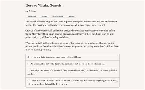 Hero Or Villain Genesis On Steam
